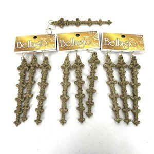 Garden Ridge Bellagio Gold Glittered Fleur de Lis